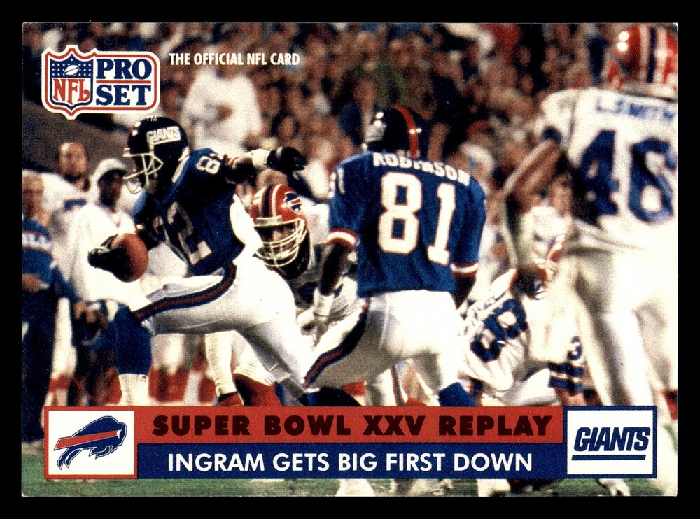 1991 Pro Set Ingram Gets Big First Down #50 Football Card Vintage
